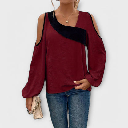 Scarlett - Blouse met vierkante halslijn