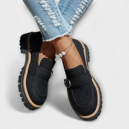 Lora – Casual Loafers met Ronde Neus