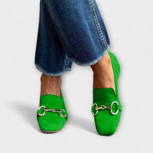 Taliah – Loafers met vierkante neus en gesp
