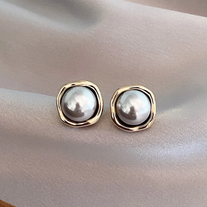 Elegant Black Pearl Oorbellen