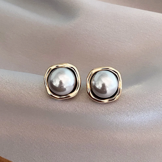 Elegant Black Pearl Oorbellen