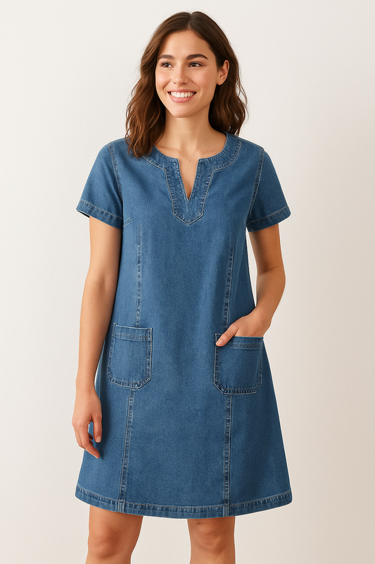 Sofia® | Zachte denim jurk