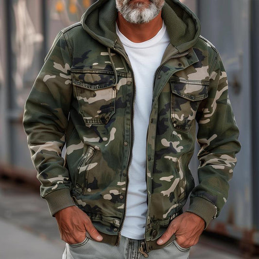 Sam | Jacket met camouflagepatroon